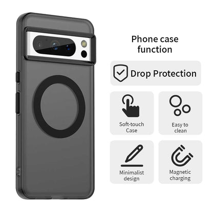 Google Pixel 8 Pro Durable MagSafe Phone Case - Hybrid TPU & PC Design, Lightweight & Stylish, Candy Colour, Wireless Charging Friendly