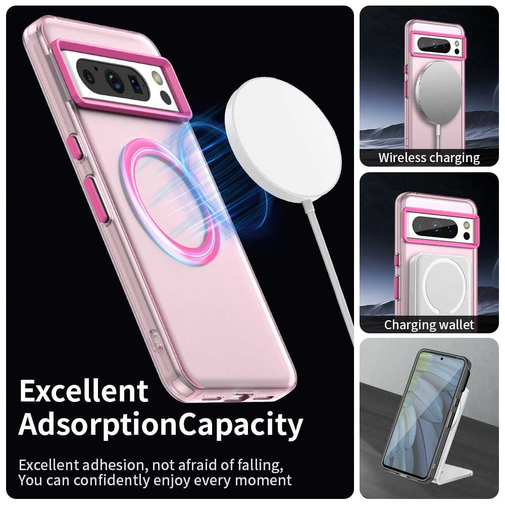 Google Pixel 8 Pro Durable MagSafe Phone Case - Hybrid TPU & PC Design, Lightweight & Stylish, Candy Colour, Wireless Charging Friendly