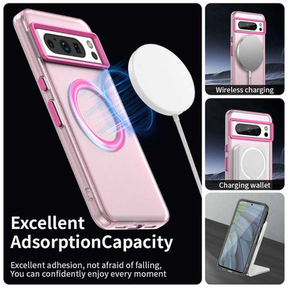 Google Pixel 8 Pro Durable MagSafe Phone Case - Hybrid TPU & PC Design, Lightweight & Stylish, Candy Colour, Wireless Charging Friendly