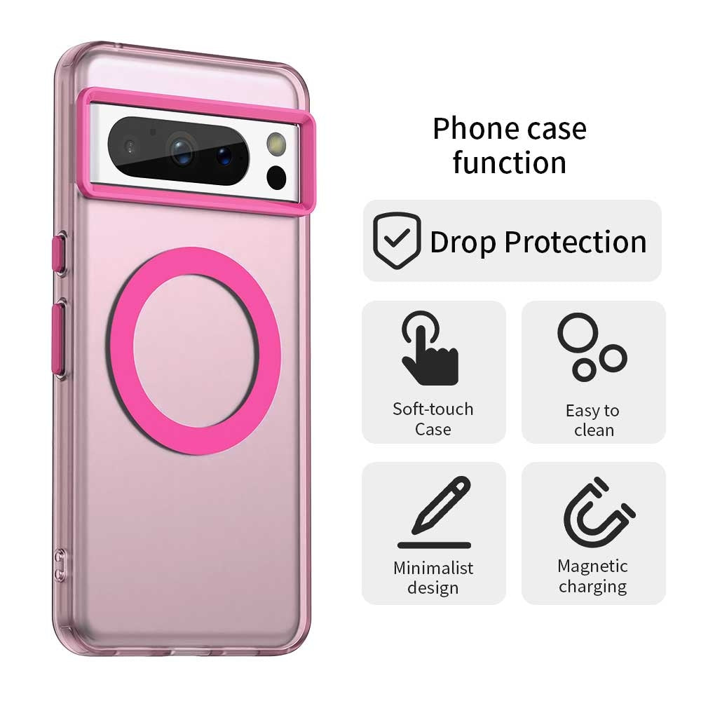 Google Pixel 8 Pro Durable MagSafe Phone Case - Hybrid TPU & PC Design, Lightweight & Stylish, Candy Colour, Wireless Charging Friendly