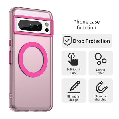 Google Pixel 8 Pro Durable MagSafe Phone Case - Hybrid TPU & PC Design, Lightweight & Stylish, Candy Colour, Wireless Charging Friendly