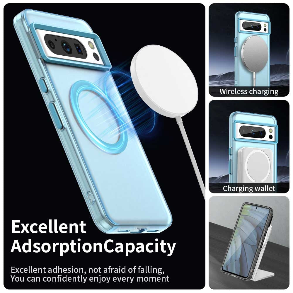 Google Pixel 8 Pro Durable MagSafe Phone Case - Hybrid TPU & PC Design, Lightweight & Stylish, Candy Colour, Wireless Charging Friendly