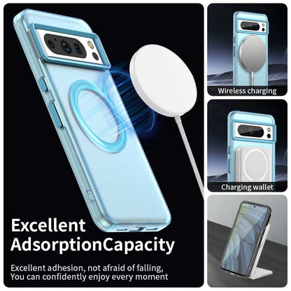 Google Pixel 8 Pro Durable MagSafe Phone Case - Hybrid TPU & PC Design, Lightweight & Stylish, Candy Colour, Wireless Charging Friendly
