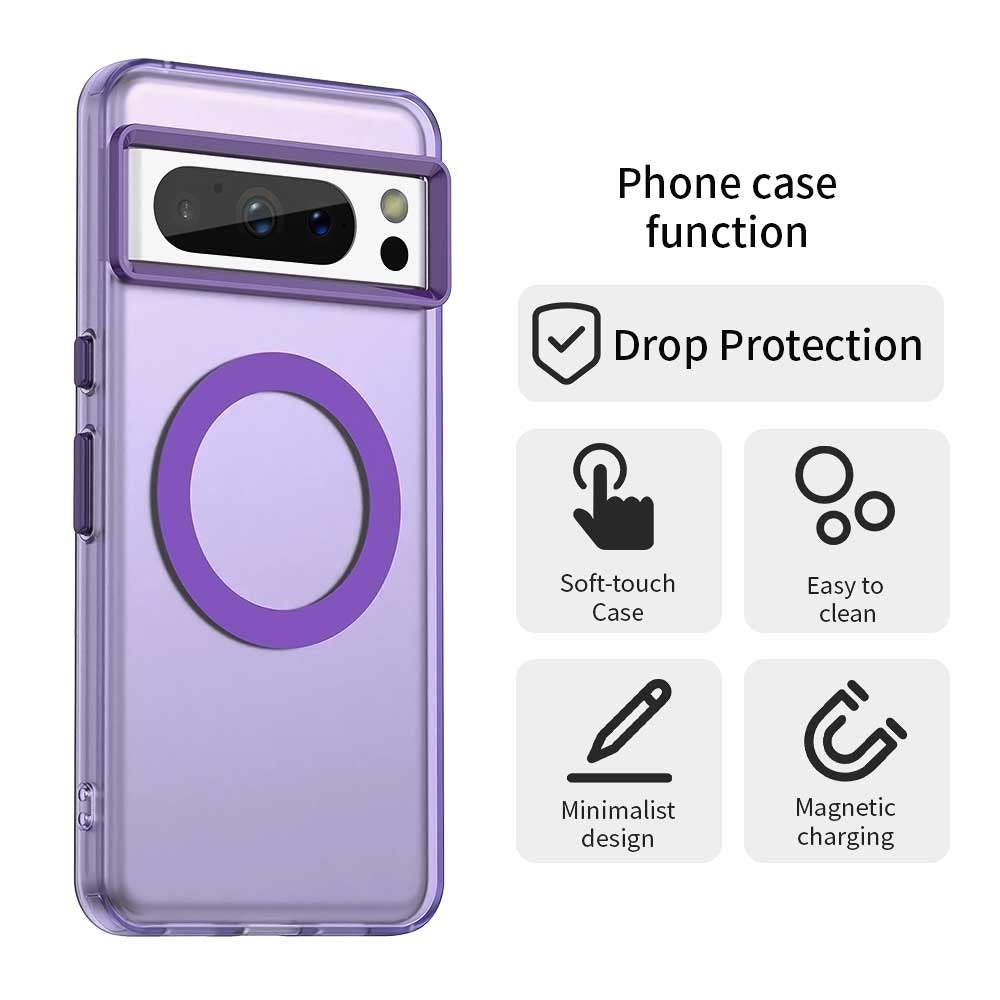 Google Pixel 8 Pro Durable MagSafe Phone Case - Hybrid TPU & PC Design, Lightweight & Stylish, Candy Colour, Wireless Charging Friendly