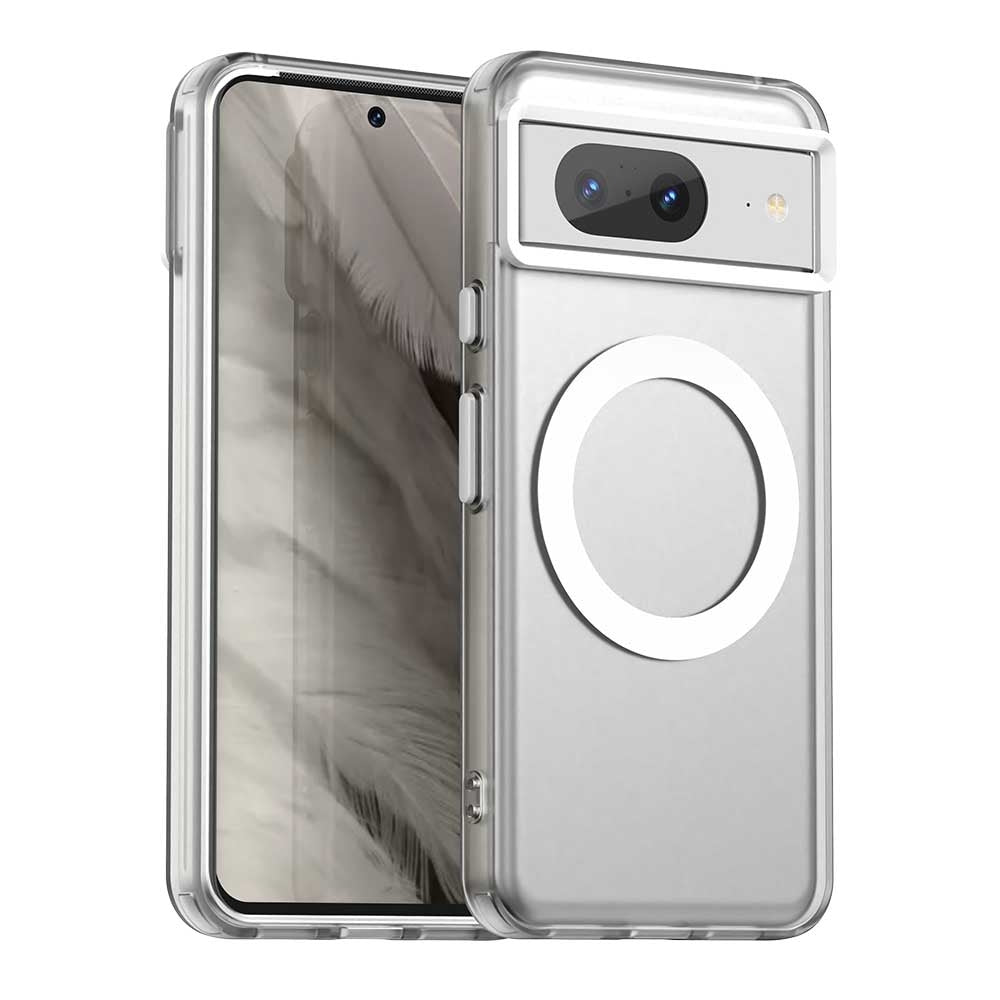 Google Pixel 8 Durable MagSafe Phone Case - Hybrid TPU & PC Design, Lightweight & Stylish, Candy Colour, Wireless Charging Friendly