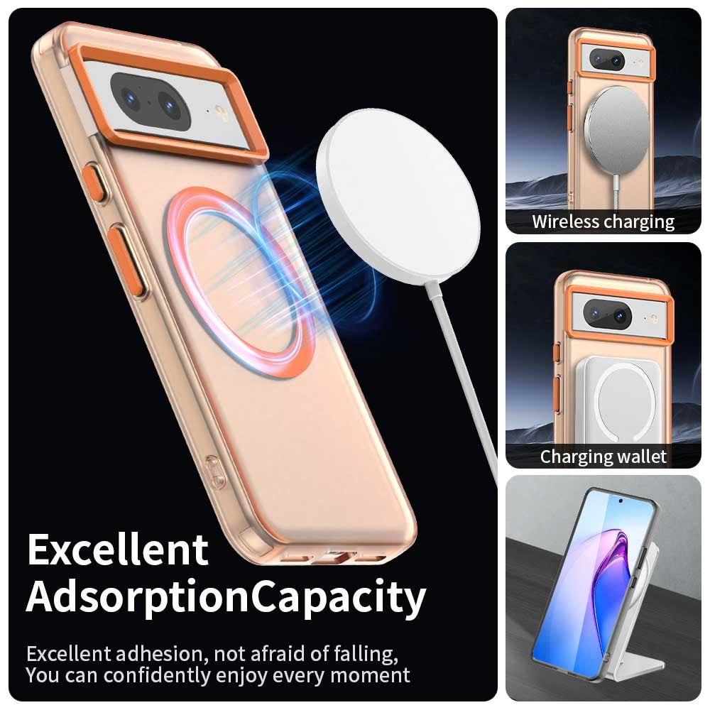 Google Pixel 8 Durable MagSafe Phone Case - Hybrid TPU & PC Design, Lightweight & Stylish, Candy Colour, Wireless Charging Friendly