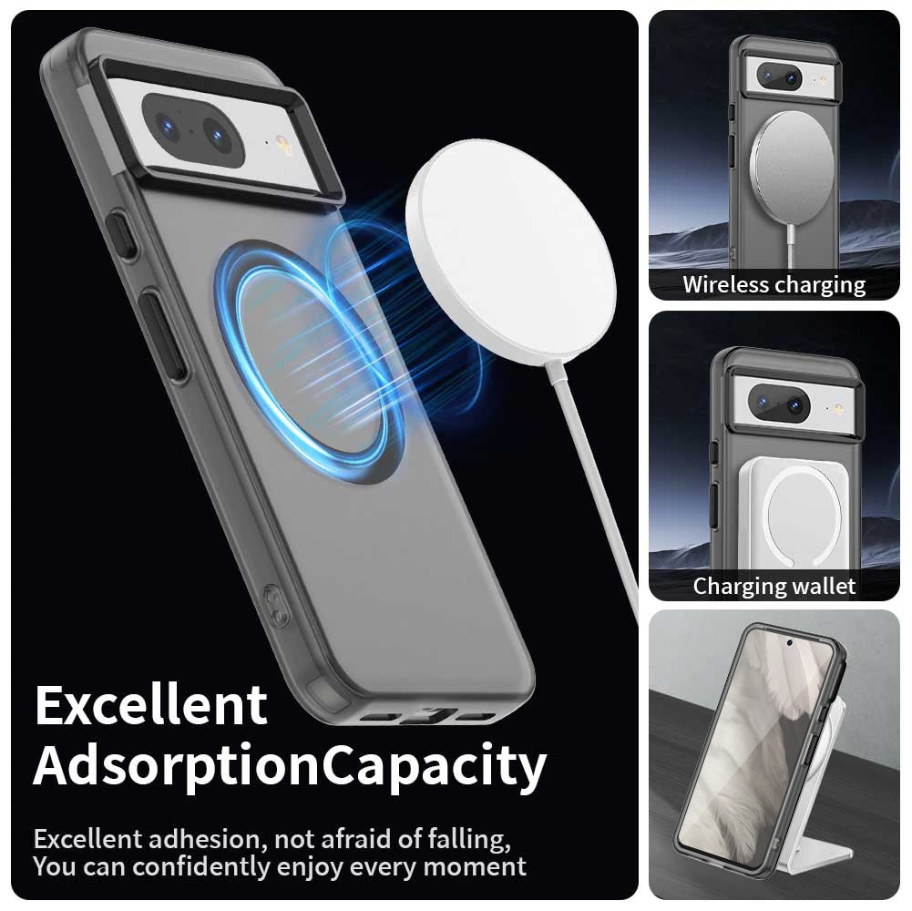 Google Pixel 8 Durable MagSafe Phone Case - Hybrid TPU & PC Design, Lightweight & Stylish, Candy Colour, Wireless Charging Friendly