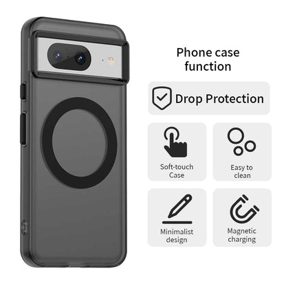 Google Pixel 8 Durable MagSafe Phone Case - Hybrid TPU & PC Design, Lightweight & Stylish, Candy Colour, Wireless Charging Friendly