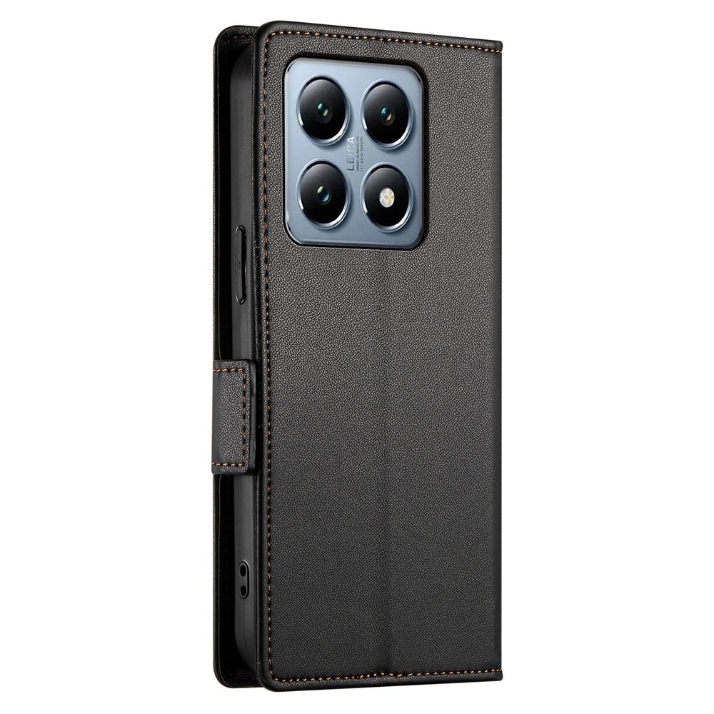 Xiaomi 14T Pro Magnetic Leather Wallet Case with Card Slots, Stand Function & Full Protection