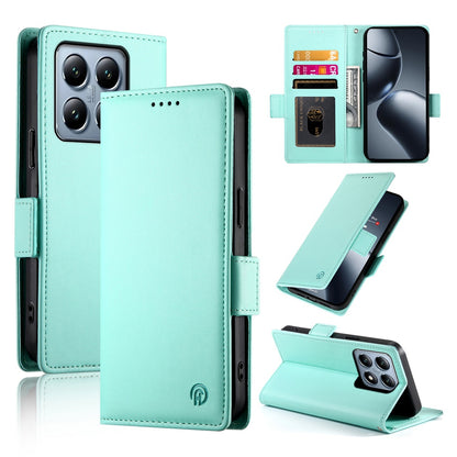 Xiaomi 14T Pro Magnetic Leather Wallet Case with Card Slots, Stand Function & Full Protection