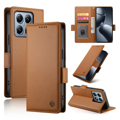 Xiaomi 14T Pro Magnetic Leather Wallet Case with Card Slots, Stand Function & Full Protection