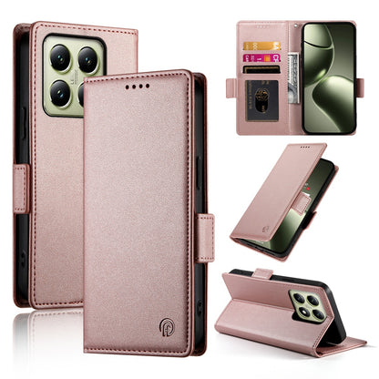 Xiaomi 14T Magnetic Leather Wallet Case with Card Slots, Stand Function & Full Protection
