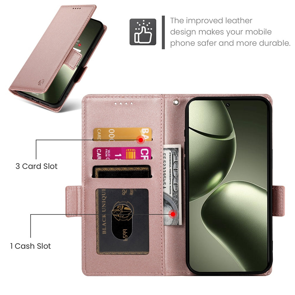 Xiaomi 14T Magnetic Leather Wallet Case with Card Slots, Stand Function & Full Protection