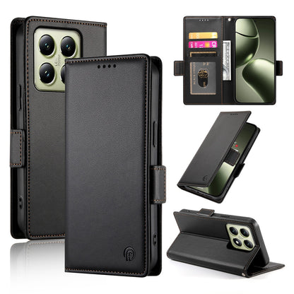 Xiaomi 14T Magnetic Leather Wallet Case with Card Slots, Stand Function & Full Protection