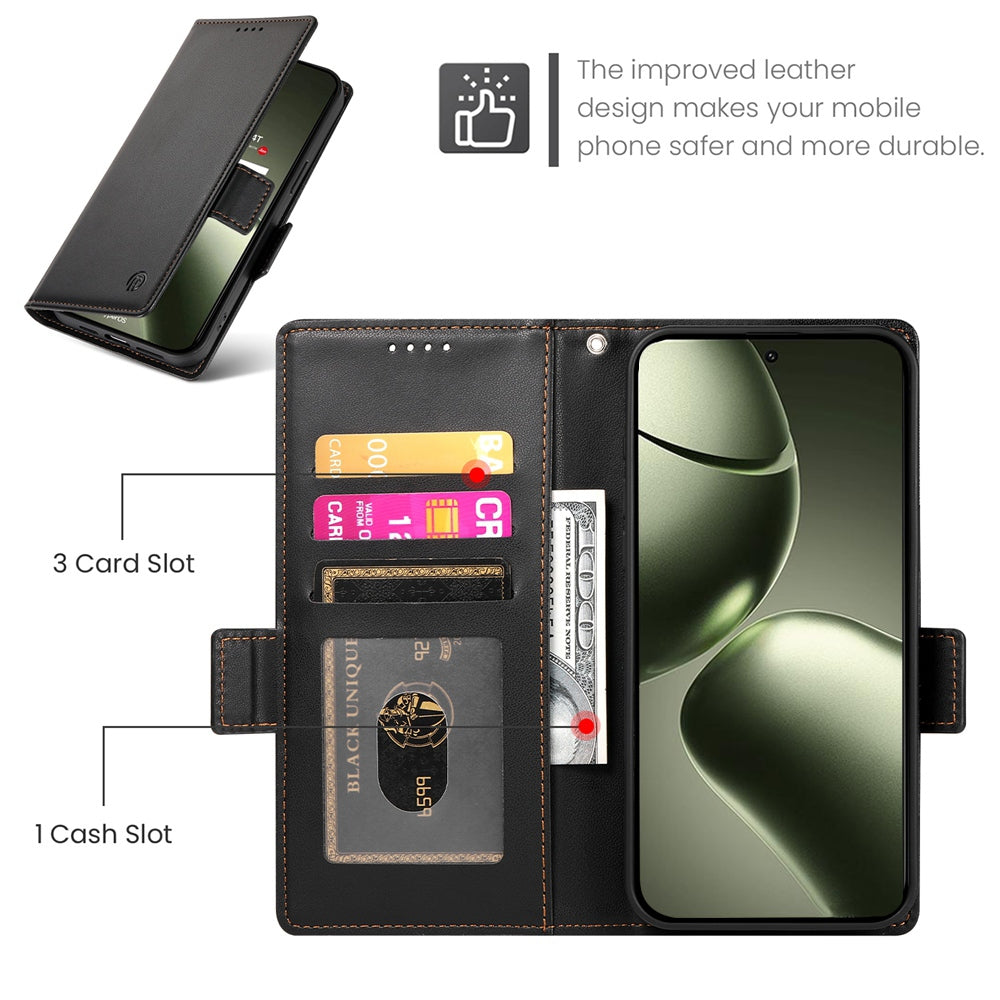 Xiaomi 14T Magnetic Leather Wallet Case with Card Slots, Stand Function & Full Protection