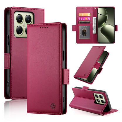 Xiaomi 14T Magnetic Leather Wallet Case with Card Slots, Stand Function & Full Protection