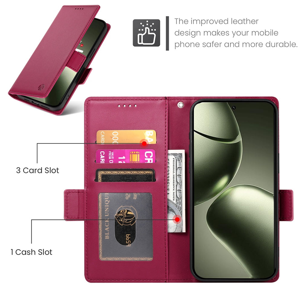 Xiaomi 14T Magnetic Leather Wallet Case with Card Slots, Stand Function & Full Protection