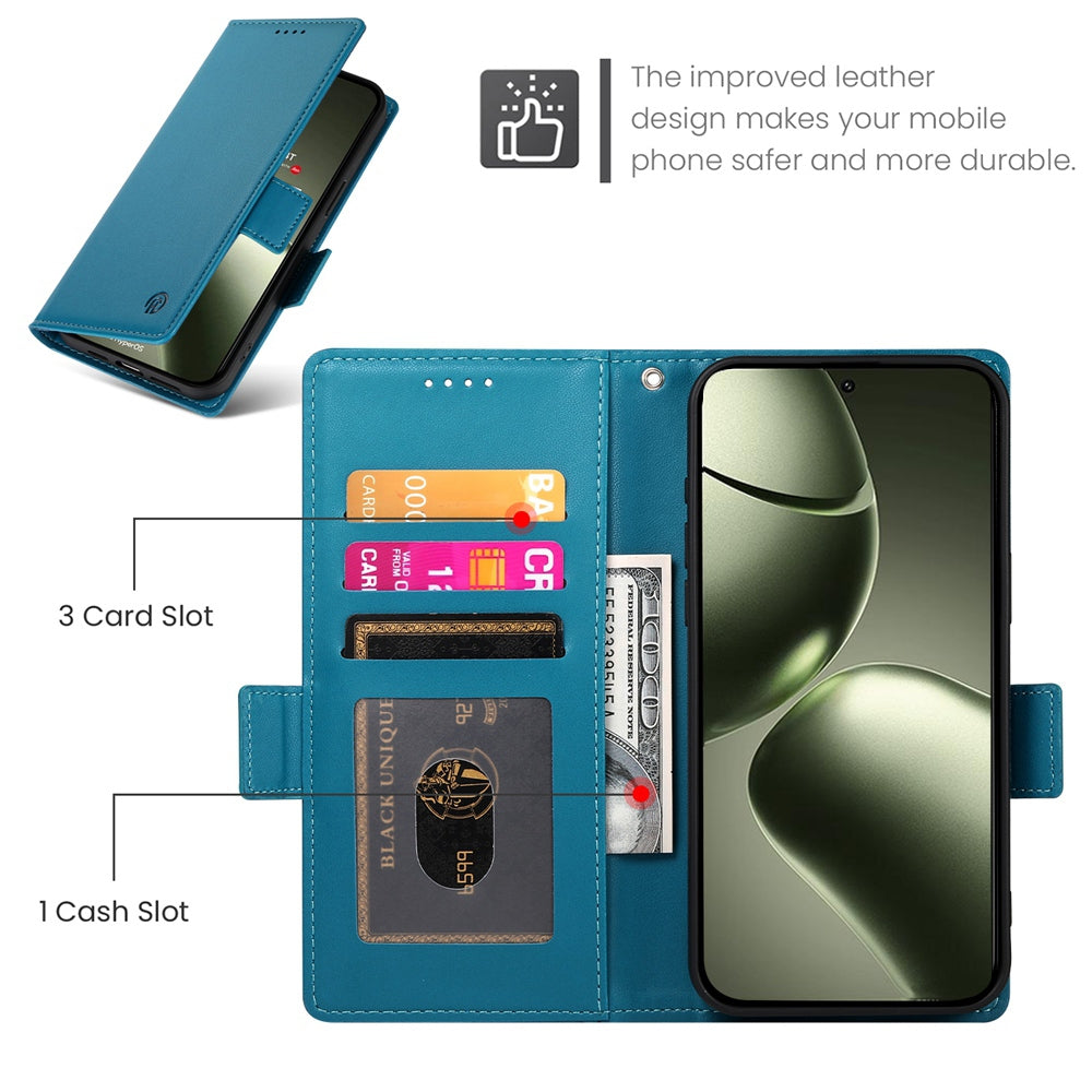 Xiaomi 14T Magnetic Leather Wallet Case with Card Slots, Stand Function & Full Protection