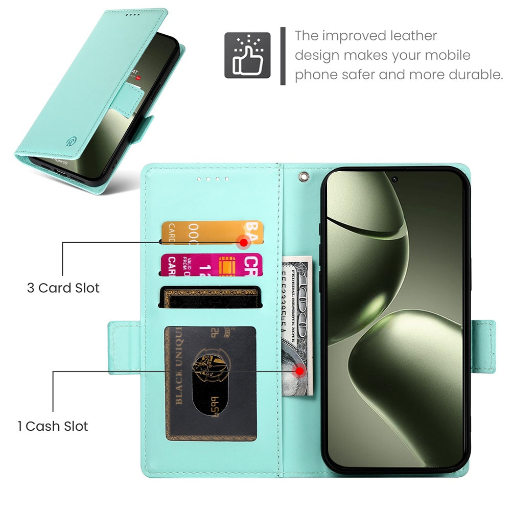 Xiaomi 14T Magnetic Leather Wallet Case with Card Slots, Stand Function & Full Protection