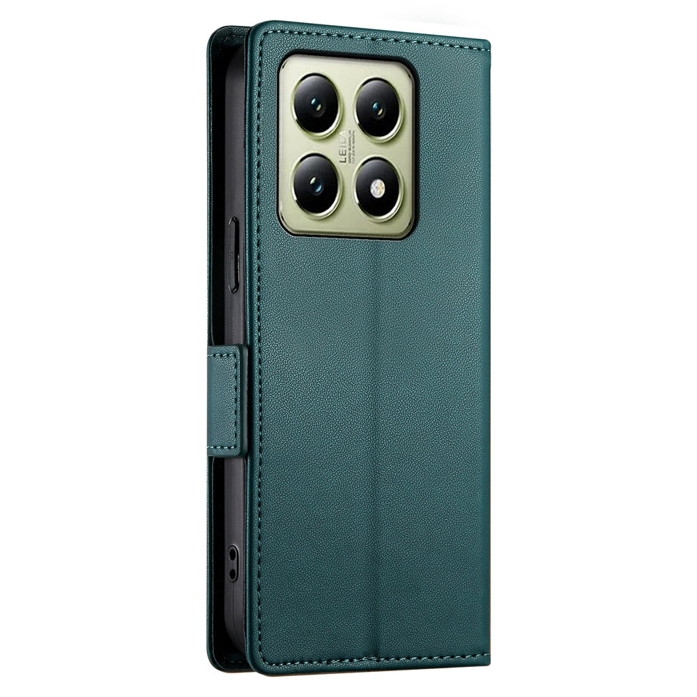 Xiaomi 14T Magnetic Leather Wallet Case with Card Slots, Stand Function & Full Protection