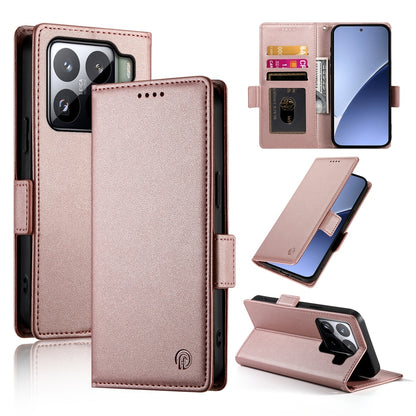 Xiaomi 15 Magnetic Leather Wallet Case with Card Slots, Stand Function & Full Protection