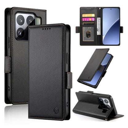 Xiaomi 15 Magnetic Leather Wallet Case with Card Slots, Stand Function & Full Protection