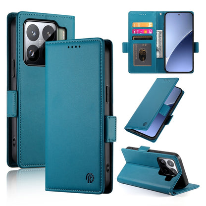 Xiaomi 15 Magnetic Leather Wallet Case with Card Slots, Stand Function & Full Protection
