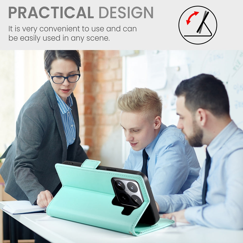 Xiaomi 15 Magnetic Leather Wallet Case with Card Slots, Stand Function & Full Protection