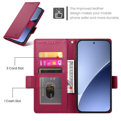 Xiaomi 15 Pro Magnetic Leather Wallet Case with Card Slots, Stand Function & Full Protection