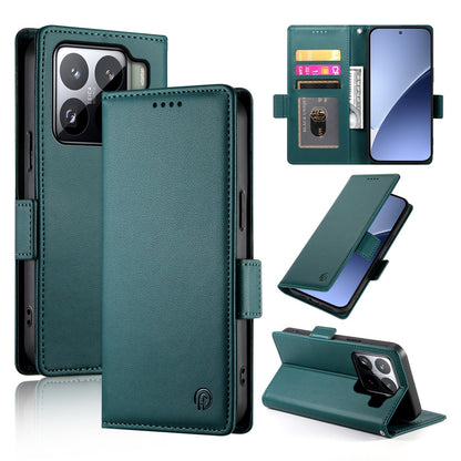 Xiaomi 15 Pro Magnetic Leather Wallet Case with Card Slots, Stand Function & Full Protection