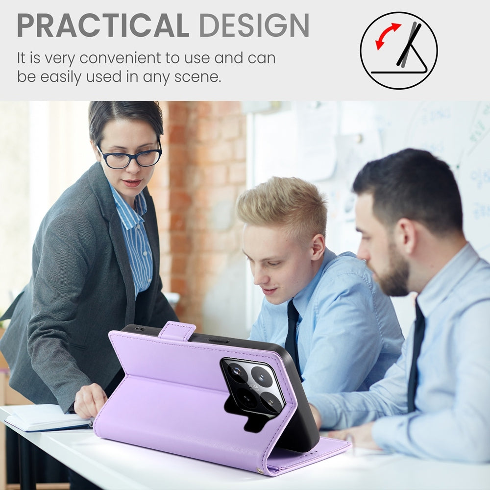 Xiaomi 15 Pro Magnetic Leather Wallet Case with Card Slots, Stand Function & Full Protection