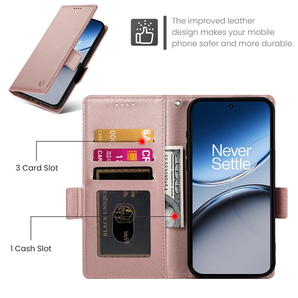 OnePlus Nord 4 5G Magnetic Leather Wallet Case with Card Slots, Stand Function & Full Protection
