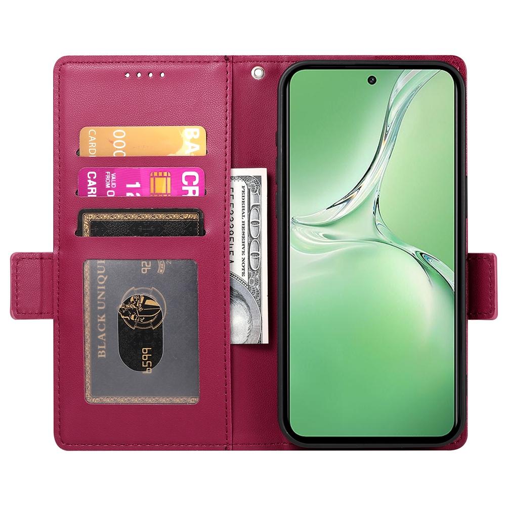 OnePlus Ace 5 Magnetic Leather Wallet Case with Card Slots, Stand Function & Full Protection