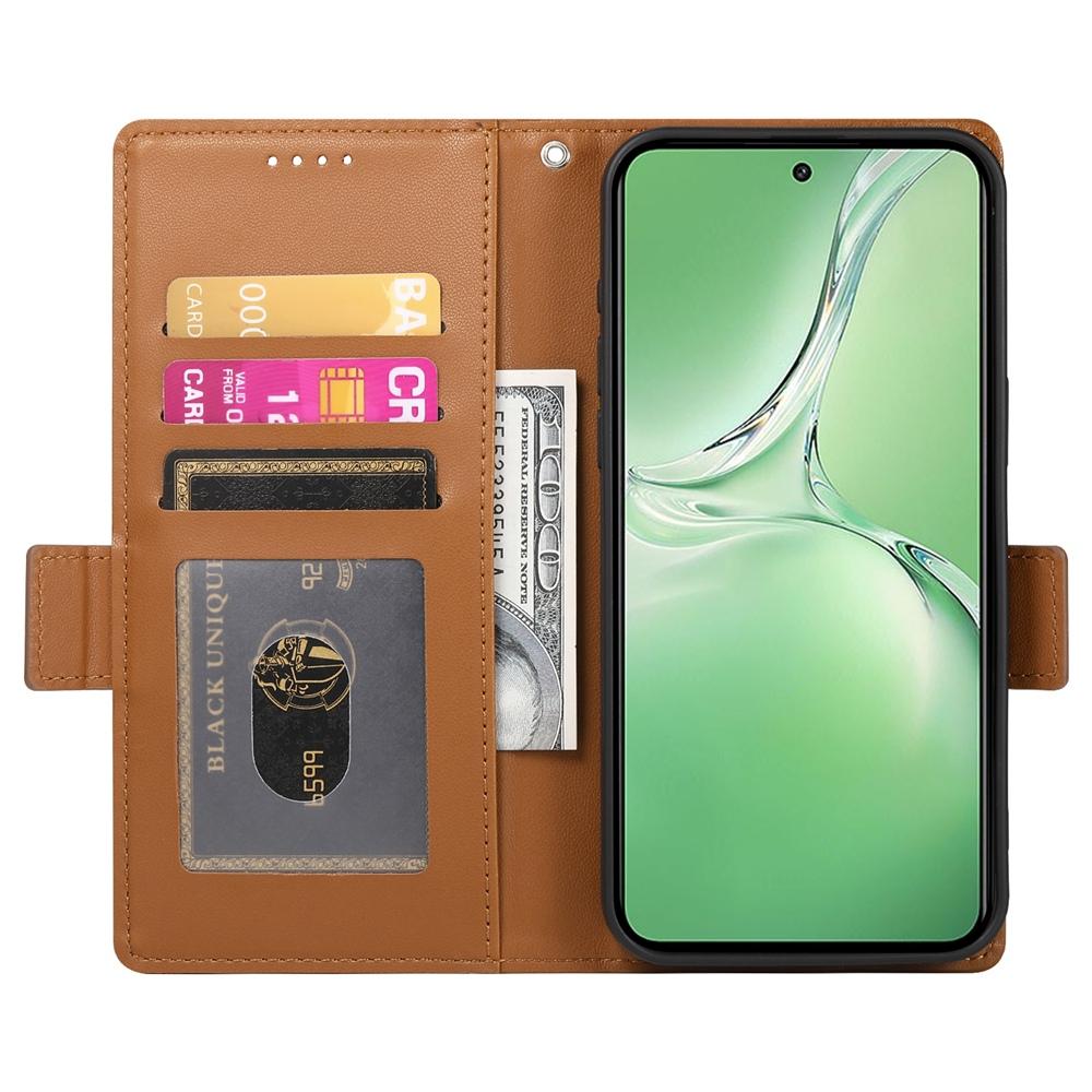 OnePlus Ace 5 Magnetic Leather Wallet Case with Card Slots, Stand Function & Full Protection