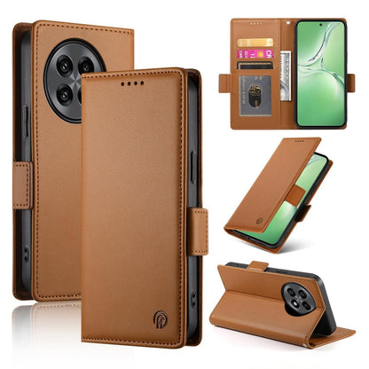 OnePlus Ace 5 Pro Magnetic Leather Wallet Case with Card Slots, Stand Function & Full Protection