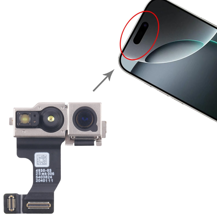 iPhone 16 Plus Front-Facing Camera Replacement Part - High Quality, Professionally Tested, Compatible with Apple