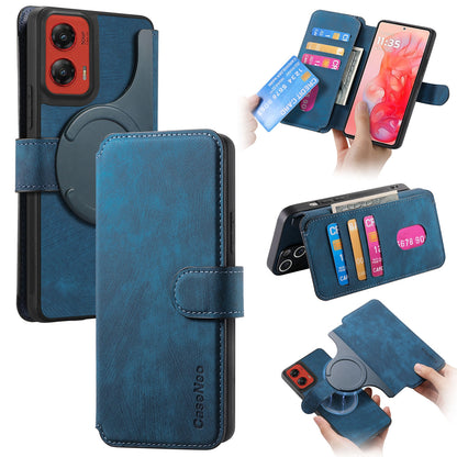 Motorola Moto G Stylus 5G 2024 Retro Leather Phone Case with Enhanced MagSafe Wireless Charging, RFID Anti-theft Protection, Kickstand & Magnetic Lock Wallet Cover
