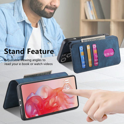 Motorola Moto G Stylus 5G 2024 Retro Leather Phone Case with Enhanced MagSafe Wireless Charging, RFID Anti-theft Protection, Kickstand & Magnetic Lock Wallet Cover