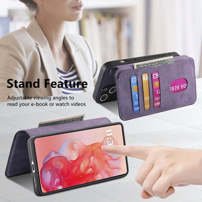 Motorola Moto G Stylus 5G 2024 Retro Leather Phone Case with Enhanced MagSafe Wireless Charging, RFID Anti-theft Protection, Kickstand & Magnetic Lock Wallet Cover