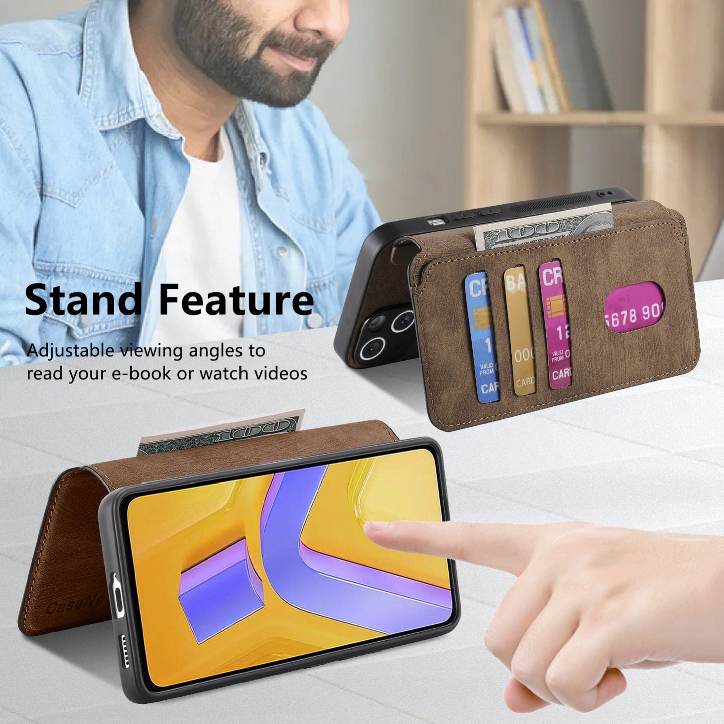 vivo V40 SE Retro Leather Phone Case with Enhanced MagSafe Wireless Charging, RFID Anti-theft Protection, Kickstand & Magnetic Lock Wallet Cover