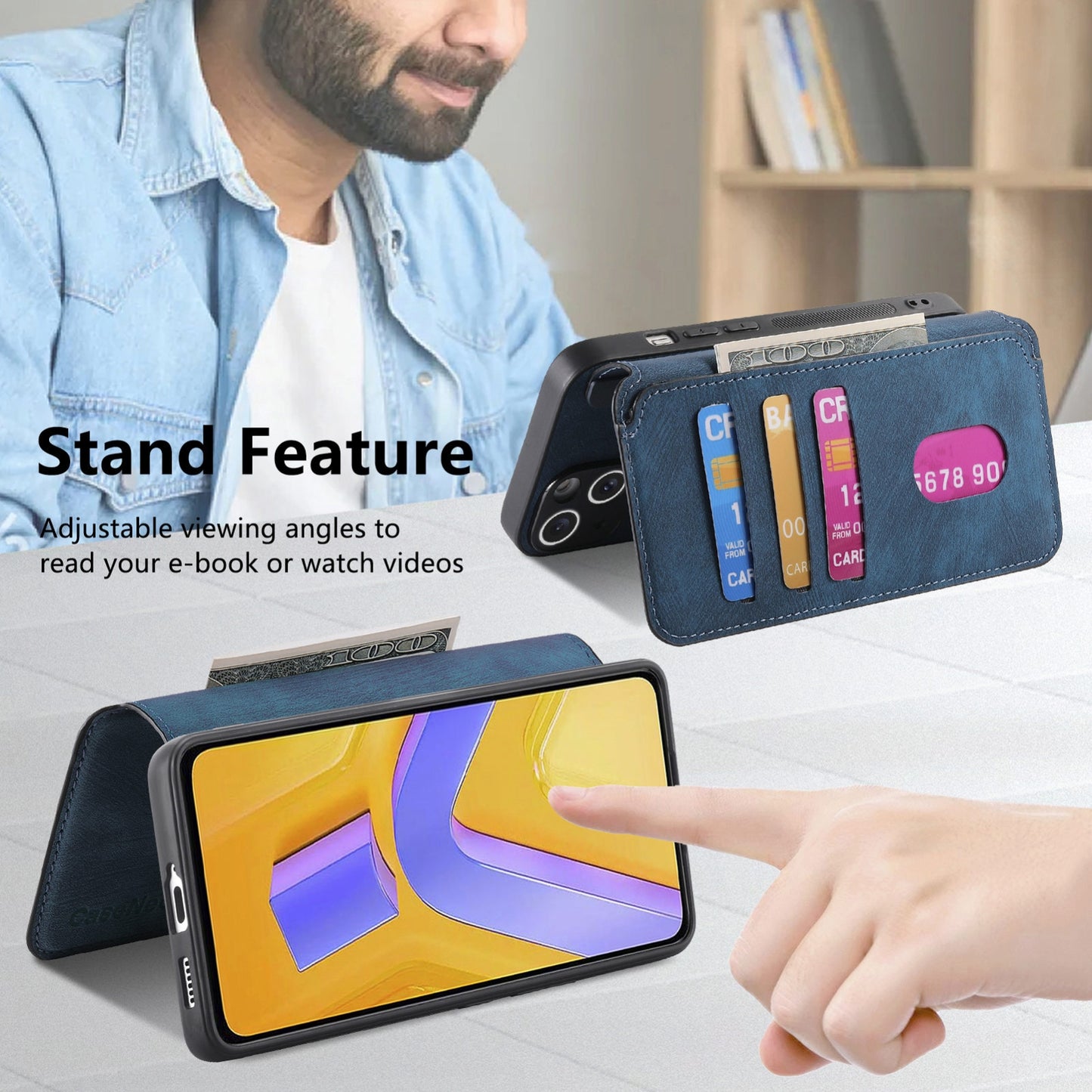 vivo V40 SE Retro Leather Phone Case with Enhanced MagSafe Wireless Charging, RFID Anti-theft Protection, Kickstand & Magnetic Lock Wallet Cover