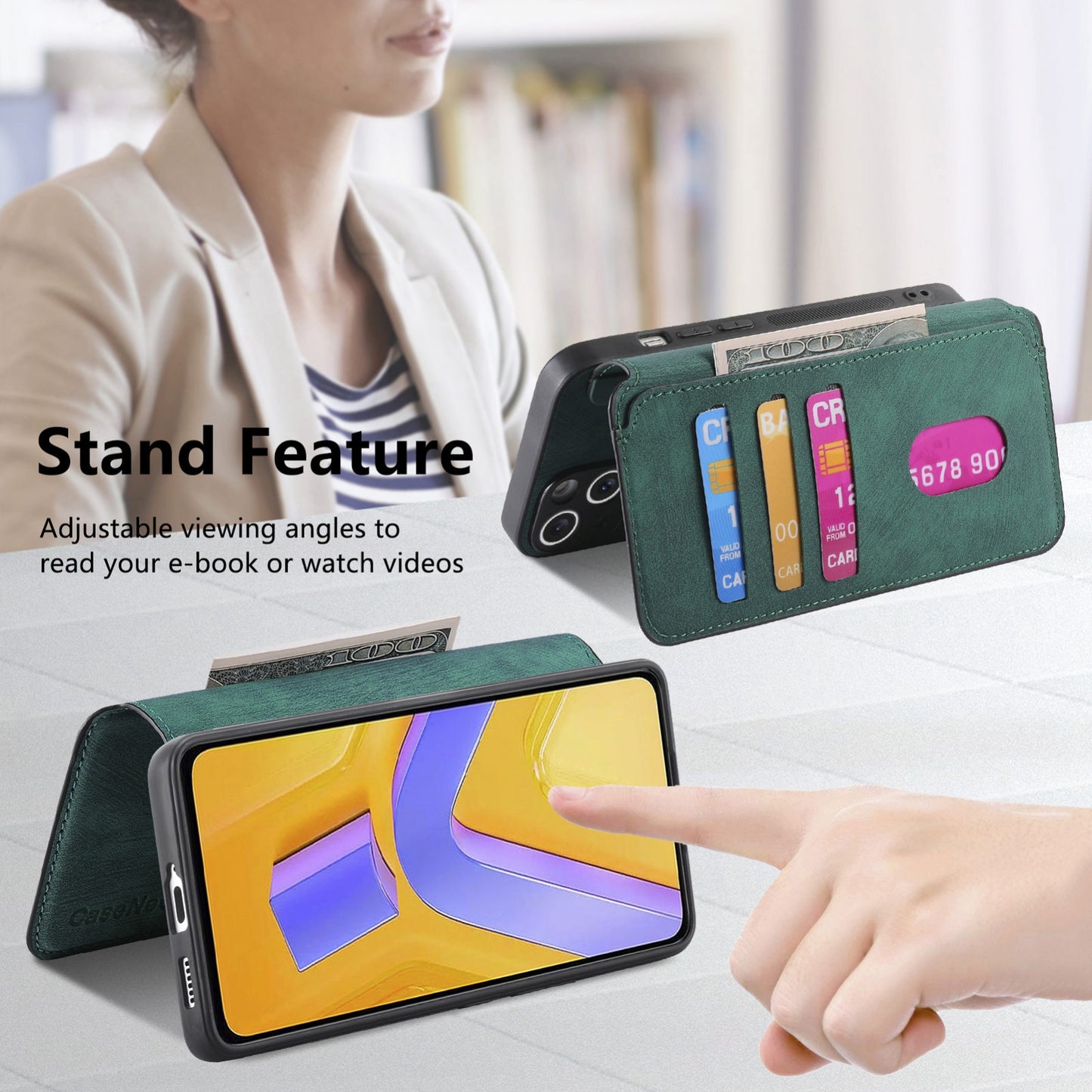 vivo V40 SE Retro Leather Phone Case with Enhanced MagSafe Wireless Charging, RFID Anti-theft Protection, Kickstand & Magnetic Lock Wallet Cover