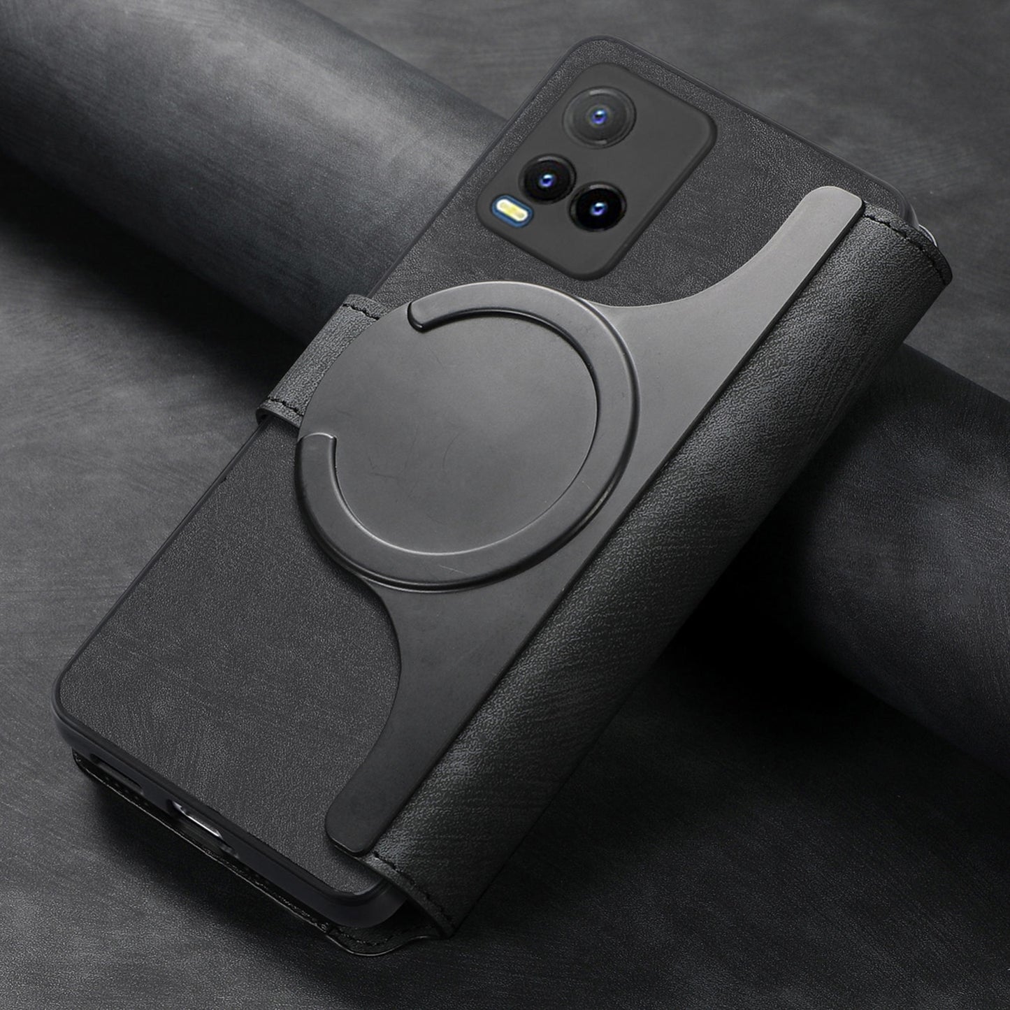 For vivo Y3T Retro Leather Phone Case with Enhanced MagSafe Wireless Charging, RFID Anti-theft Protection, Kickstand & Magnetic Lock Wallet Cover