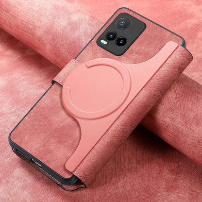 For vivo Y3T Retro Leather Phone Case with Enhanced MagSafe Wireless Charging, RFID Anti-theft Protection, Kickstand & Magnetic Lock Wallet Cover