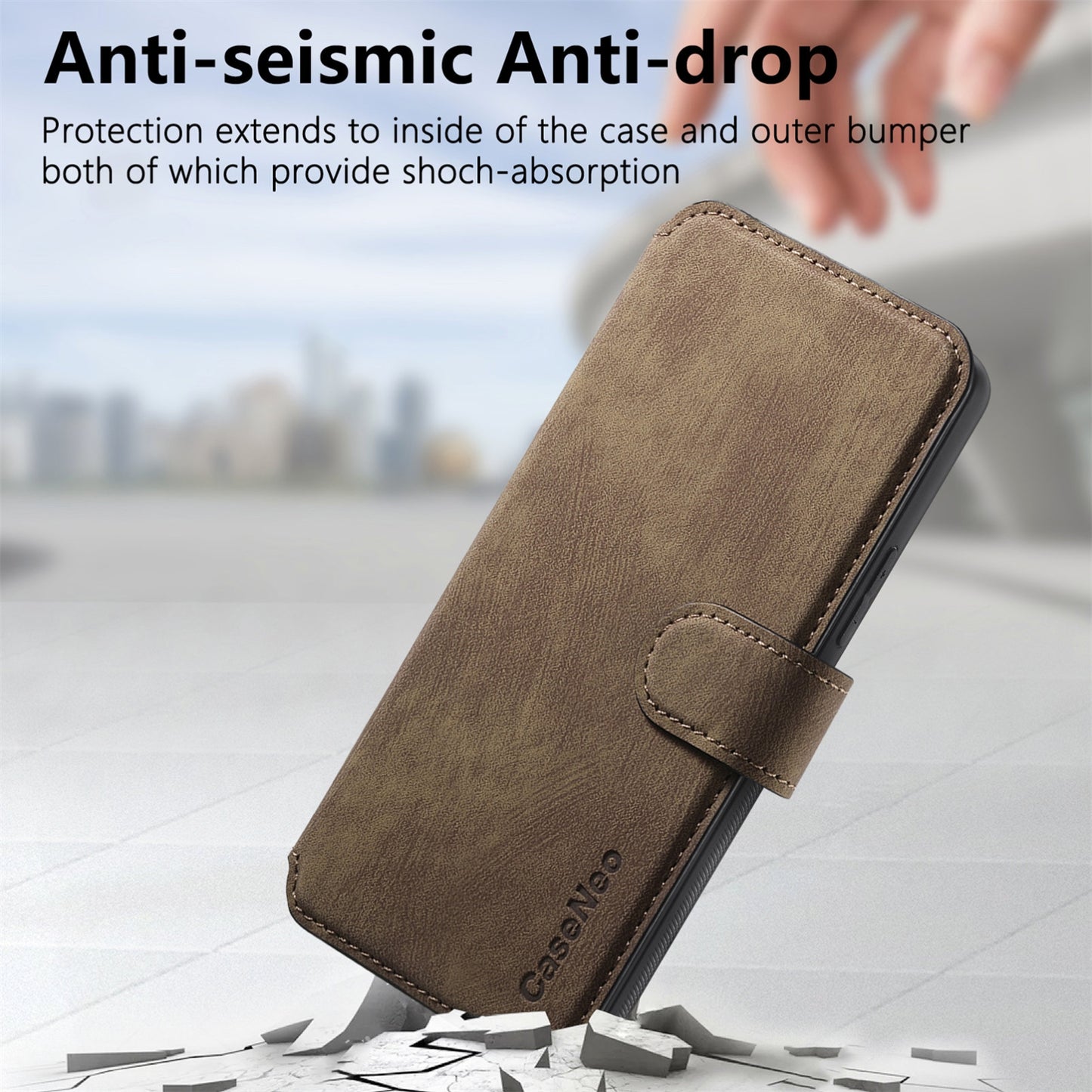 For vivo Y35 5G Retro Leather Phone Case with Enhanced MagSafe Wireless Charging, RFID Anti-theft Protection, Kickstand & Magnetic Lock Wallet Cover