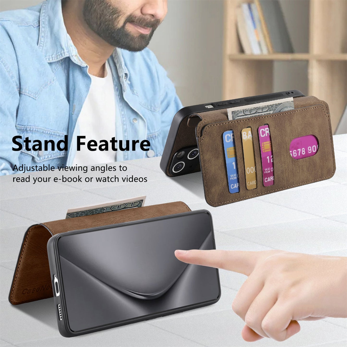 Huawei Pura 70 Retro Leather Phone Case with Enhanced MagSafe Wireless Charging, RFID Anti-theft Protection, Kickstand & Magnetic Lock Wallet Cover