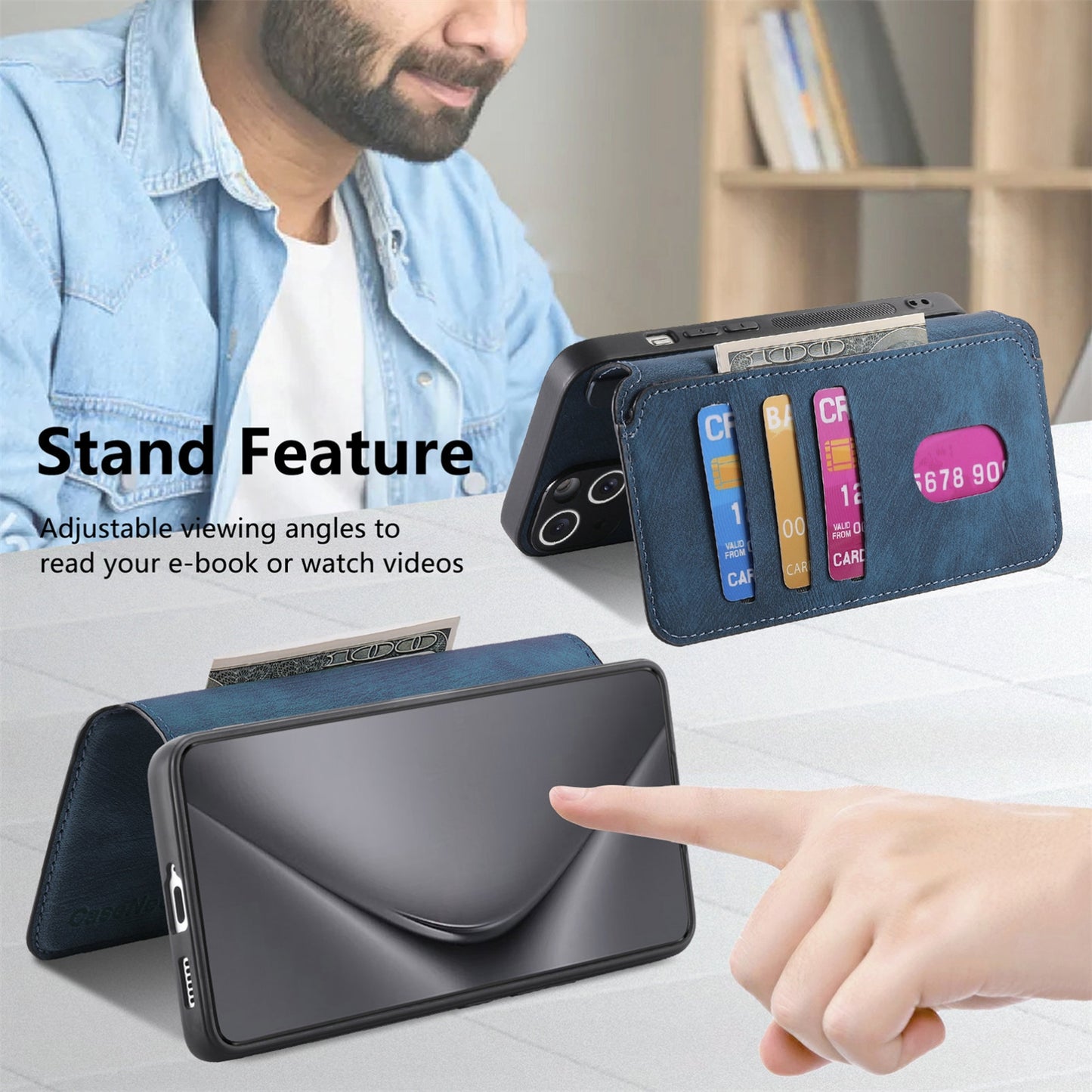 Huawei Pura 70 Retro Leather Phone Case with Enhanced MagSafe Wireless Charging, RFID Anti-theft Protection, Kickstand & Magnetic Lock Wallet Cover