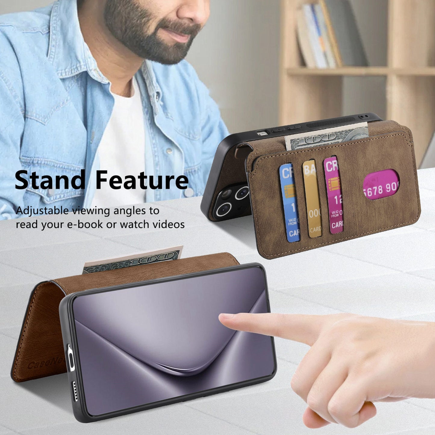 Huawei Pura 70 Pro Retro Leather Phone Case with Enhanced MagSafe Wireless Charging, RFID Anti-theft Protection, Kickstand & Magnetic Lock Wallet Cover