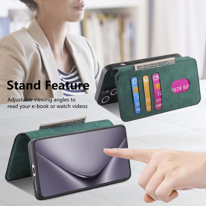 Huawei Pura 70 Pro Retro Leather Phone Case with Enhanced MagSafe Wireless Charging, RFID Anti-theft Protection, Kickstand & Magnetic Lock Wallet Cover