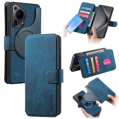 Huawei Pura 70 Ultra Retro Leather Phone Case with Enhanced MagSafe Wireless Charging, RFID Anti-theft Protection, Kickstand & Magnetic Lock Wallet Cover